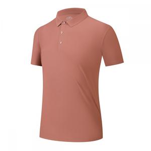 ออกแบบโลโก้เองได้ เสื้อโปโลผู้ชาย แขนสั้น ผ้าเรียบ 170gsm ไนลอน 90% สแปนเด็กซ์ 10% แห้งเร็ว ระบายอากาศดี ไร้ตะเข็บ - Product Image 5