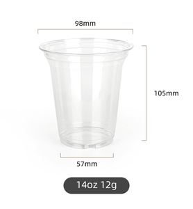 Wholesale PET Cold <b>Drinking</b> <b>Plastic</b> <b>Cup</b> 98mm 12oz 14oz 16oz 18oz 20oz 24oz clear Disposable <b>Cups</b> with Lids and Straws - Product Image 3