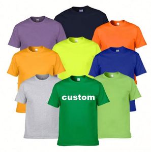 Design Custom Silkscreen 100% Cotton Short Sleeve Round Neck Summer Tee Wholesale Unisex T-Shirt for Man - Product Image 1