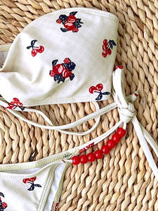 Traje de Baño JSN 2026 Nuevo, Bikini de Dos Piezas con <span class=keywords><strong>Top</strong></span> de Tubo Sexy, Cintura Baja, Estampado, Tirantes, <span class=keywords><strong>Bandeau</strong></span> y Tanga - Product Image 6