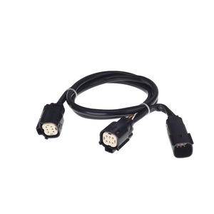 Custom Wiring <b>Harness</b> For Harley Side And Taillights 2120-0820 CD-TP-QD-14 Rear Replacement <b>Black</b> - Product Image 1