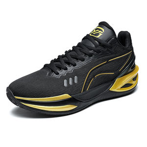 Zapatillas de Baloncesto para Hombre 2026, Elegantes en Negro y Dorado, Ligeras y Transpirables, con Malla, para Entrenamiento Profesional en Cancha y <span class=keywords><strong>Gimnasio</strong></span> - Product Image 1