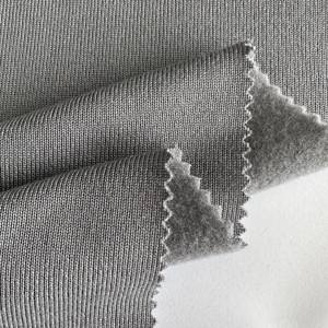 מותאם אישית 95% פוליאסטר 5% ספנדקס אנגורה ריב hacci מוברש סריג 200gsm עבור סוודר, קרדיגן - Product Image 4