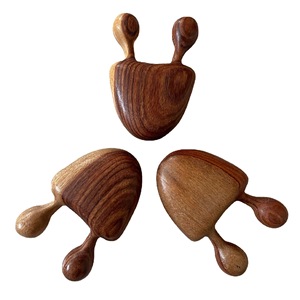 Verde naturale legno di sandalo africano giallo palissandro ionico massaggio meridiano pettine per alleviare gli occhi sottile viso manico in legno per uso domestico - Product Image 5