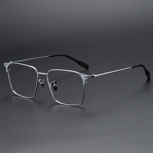 81006 Glasses <strong>Frame</strong> Pure <strong>Titanium</strong> Glasses <strong>Frame</strong> Men Retro Glasses Ultra Light - Product Image 1