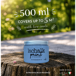 38 PROVENCE BLUE 500 ml LaChalk the evolution of <b>chalk</b> paint Where <b>chalk</b> meets resin: Hybrid <b>Chalk</b> Resin Paint made in Italy - Product Image 2