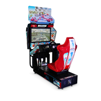 Simulateur de course d'arcade avec écran LCD 32 pouces, machine de jeu de course à monnayeur pour centre de divertissement familial et parc d'attractions