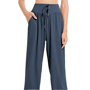 Leggings de Yoga para Mujer, Talla XXL, Cintura Alta, Color Sólido, con Cordón, Suaves, Transpirables, de Spandex, Secado Rápido, Ligeros, Anti-UV - Product Image 1