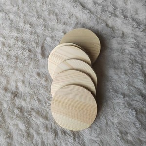 Piezas redondas de madera de pino para manualidades, decoración, accesorios de pintura, uso doméstico, colores auténticos, flores de paisaje, dibujos animados - Product Image 4