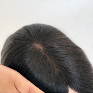 Topper de Cabello Humano 3*5 Mono Base 100% Remy con 4 Clips, Transpirable, para Mujer - Product Image 5