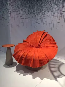 Fauteuil avec pétales en cristal créatif, fauteuil paresseux, design personnalisé, pour salon