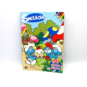 Bambini Inglesi libri di storia di Colore Completo di stampa Hardcover Libro Per Bambini di Stampa Del Fumetto di Smurfs - Product Image 3