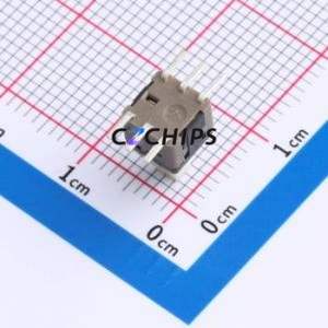 PS-5850SVB-6PL Push Button Switch SMD Switch Self-Locking Rectangle Plunger 500mA 30V - Product Image 2