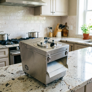 Coupe-<span class=keywords><strong>Banane</strong></span> en Acier Inoxydable avec Lame, Outil de Découpe de Fruits à Pression Unique pour des Tranches Uniformes, avec Support - Product Image 5