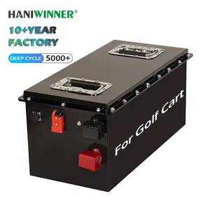 Tùy chỉnh có thể sạc lại pin 100 amp 200 amp 72 Volt 60 Volt 48 Volt 24Volt 52Volt điện xe Golf LiFePO4 pin lithium gói