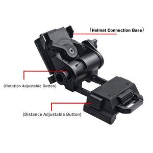 L4G24โลหะวิสัยทัศน์กลางคืน <span class=keywords><strong>Stent</strong></span> Skip RHINO NVG แขนติดสำหรับ G24 L4หมวกกันน็อคติดตั้งรวดเร็ว CNC PJ MH BJ - Product Image 4