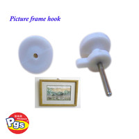 Prodigy autres fournitures pour bébés crochet à clous de haute qualité en plastique ABS 20 pièces petite usine crochets à vis pour mur