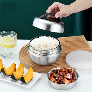 Boîte à lunch Bento en acier inoxydable pour enfants d'école Boîtes à lunch multicouches en acier inoxydable avec boîte à lunch - Product Image 3