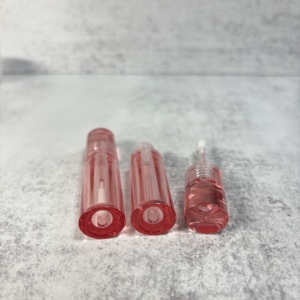 <b>Clear</b> Transparent PETG/AS Lip <b>Gloss</b> Tubes Cylinder Cosmetic Packaging Lip Oil Container Empty Bottle - Product Image 3