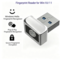 Lecteur d'empreintes digitales USB pour ordinateur, dongle Windows Hello pour déverrouiller Win10/11 et connexion rapide