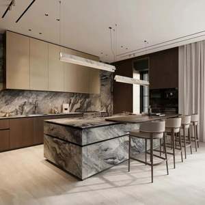 Armoires de cuisine en bois de haute qualité, modernes et de luxe, design intelligent pour les villas - Product Image 1