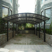 Abri de voiture résistant au vent fort, garages, abri de voiture en aluminium double