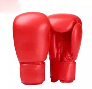 Alta calidad Cómodo 8oz Classic Pro Cowhide PU Guantes de boxeo de cuero Logotipo personalizado Equipo de artes marciales de alta calidad - Product Image 6