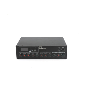 Amplificador mezclador <span class=keywords><strong>de</strong></span> potencia <span class=keywords><strong>de</strong></span> sistema pa Blue Tooth <span class=keywords><strong>de</strong></span> 120W <span class=keywords><strong>de</strong></span> tamaño compacto con ECHO y pantalla grande - Product Image 1