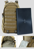 Sac à dos tactique en cuir sur mesure fabriqué au Vietnam avec système Molle et matériau en polyester pour vêtements de chasse en plein air