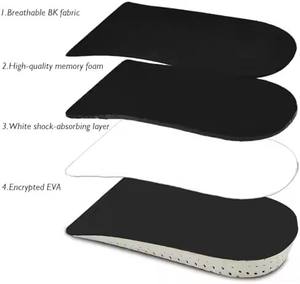 ऊंचाई बढ़ती इनसोल्स आर्क समर्थन आधा जूता लिफ्ट लिफ्ट लिफ्ट - Product Image 2