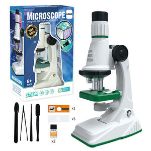 Kit de Ciências Biológicas Direto da Fábrica 1200X Microscópio Científico Experimento Brinquedo Educativo para Crianças. - Product Image 1