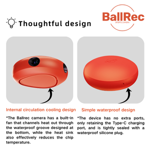 กล้องฟุตบอล BALLREC กันน้ำ 4K มองเห็นในเวลากลางคืน มุมกว้าง ติดตามด้วย AI พร้อมรีโมทคอนโทรล ถ่ายทอดสดหลายแพลตฟอร์ม สำหรับเยาวชน - Product Image 2