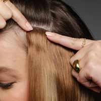 Extensions de cheveux naturels à clipser, cheveux vierges Remy, double épaisseur, cuticules alignées, invisibles, sans couture, pointes pleines, teintables, blond cendré décolorable