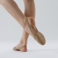 Chaussons de gymnastique en polaire corail pour femmes BW0112, chaussettes mi-pieds, chaussures de danse du ventre pour femmes