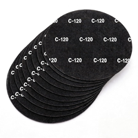 Disques de ponçage auto-agrippants à changement facile, 8 pouces (200 mm), abrasif en oxyde d'aluminium P180, pour ponçage sur banc, lot de 10 pièces