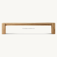 Table de salle à manger américaine simple en bois naturel rectangulaire Tables de salle à manger en bois massif Restaurant Hôtel Maison Meubles personnalisés