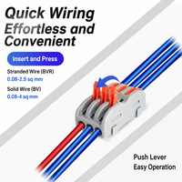 Nouveau design UK3 pour rail DIN, connecteur de fil électrique 3 conducteurs 2P 400V en cuivre étamé pour borniers DIN