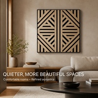 Panneaux muraux acoustiques décoratifs en bois, panneaux à lattes absorbants le son pour la décoration intérieure des bureaux, hôtels, studios et maisons