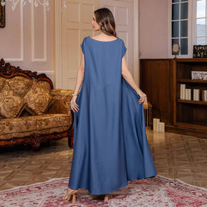 Robes de femmes musulmanes robes légères de luxe pailletées du Moyen-Orient et robes de soirée abaya - Product Image 4