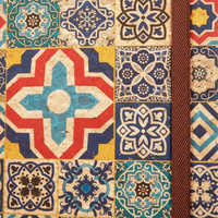 Carnet en liège à motif vintage personnalisé, couverture à motifs multicolores pour l'écriture, idéal comme cadeau