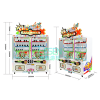 Machine à grue à monnayeur pour centre commercial, jeu d'arcade de divertissement à prix à gagner, pour 2 joueurs, en plastique et métal