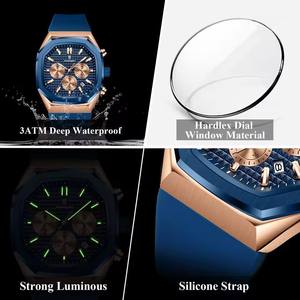 Reloj de Cuarzo Poedagar 893 Nuevo, Impermeable, para Hombre, Estilo Ejecutivo, con Calendario, Diseño de Lujo, Esfera de 30 mm, Acero Inoxidable - Product Image 4