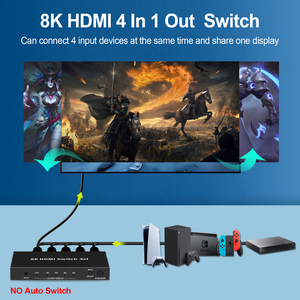 8K <span class=keywords><strong>HDMI</strong></span> <span class=keywords><strong>SWITCH</strong></span> <span class=keywords><strong>4X1</strong></span> 48Gbps ตัวแยกสัญญาณเสียง Dolby วิสัยทัศน์ Arc - Product Image 4