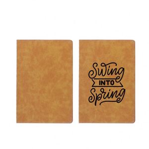 YZ NBK-<b>A6</b> A5 Portable Thermal Transfer Printing Leather Cover Paper Business College Student <b>Diary</b> Notepad for Promotional - Product Image 5