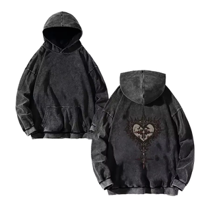 สเวตเชิ้ตมีฮู้ดสำหรับทุกเพศ, สเวตเชิ้ตมีกระเป๋าผ้าคอตตอนรุ่นเฮฟวีเวตมีฮู้ดซักมี100% พิมพ์โลโก้ออกแบบได้ตามที่ต้องการสำหรับทุกเพศ - Product Image 1