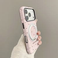 Coque de téléphone portable Smoke Powder Star Film Shell avec support à 360 degrés, compatible avec iPhone 18 Pro