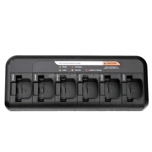 PMLN6595A Two-Way for Multi-Unit 6-Way Charger for DP1400/DEP450/XiR P3688/CP200D <b>Walkie</b> <b>Talkie</b> IP54/IPX5 Water Resistance - Product Image 1