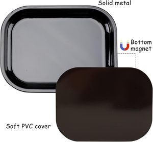 Plateaux roulants rectangulaires de petite taille de haute qualité en gros, plateau en étain pour servir de la nourriture, plateau roulant personnalisé à vendre - Product Image 4