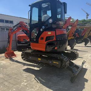 Mini-pelle hydraulique Kubota U27 compacte de 2,7 tonnes, d'occasion, à faible nombre d'heures de fonctionnement, zéro recul, prête à l'emploi pour l'agriculture et les travaux en espaces restreints - Product Image 5