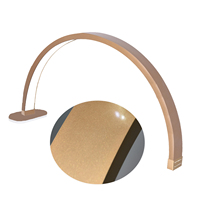 Lampe LED 30 Pouces Demi-Lune pour Ongles, Lampe de Manucure de Table, Lampe de Bureau pour Ongles, Lumières Annulaires Courbées de Bureau pour Salons de Cils avec Support de Téléphone